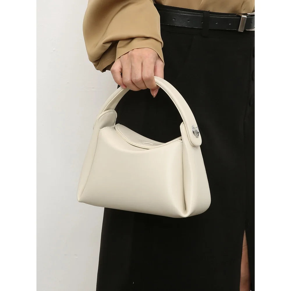 women's shoulder bag soft leather handbag high-end niche minimalist dumpling bag high-end fashionable crossbody bag