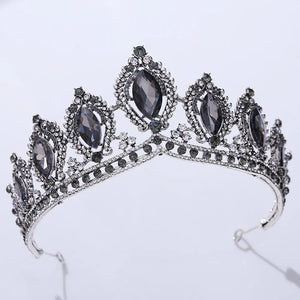 Baroque Luxury Miss Universe Big Rhinestone Wedding Crown Tiara Crystal Encrusted Queen Princess Diadem Pageant Hair Accessories