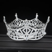 Load image into Gallery viewer, Royal Full Rhinestone Queen King Tiaras and Crowns Pageant Prom Diadem For Women/Girls Wedding Bridal Head Jewelry Accessories