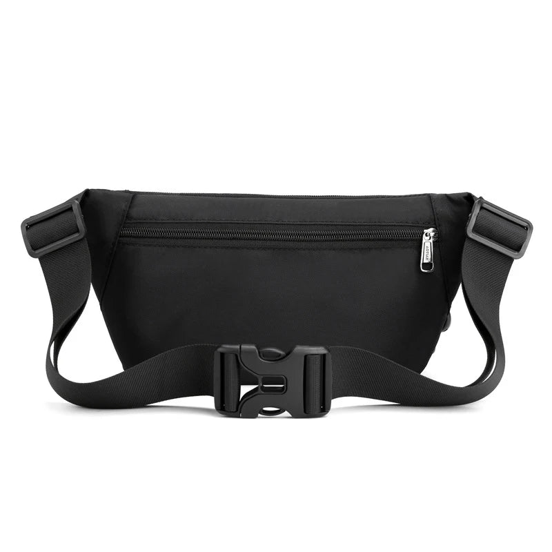 Nylon Waterproof Men's Waist Packs New Boy Outdoor Travel Waist Bag Unisex Chest Bag Storage Pocket Male - EUFASHIONBAGS