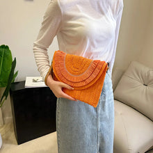 Load image into Gallery viewer, Weaving Bags Fashion Wristlet Clutches Summer Straw Women Shoulder Crossbody Bags Money Purse