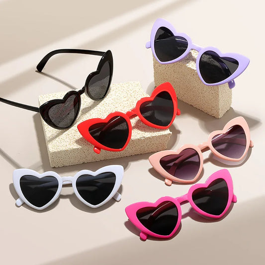 New European and American Girl Love Sunglasses Beach Peach Heart Birthday Photo Cross border Fashion Sunglasses - EUFASHIONBAGS