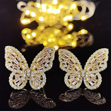 Laden Sie das Bild in den Galerie-Viewer, 3pcs Luxury Butterfly Bridal Dubai Jewelry Set For Women Jewelry Gift mj16 - www.eufashionbags.com