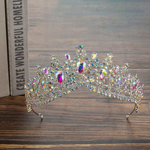 Laden Sie das Bild in den Galerie-Viewer, Baroque Crystal Water Drop Bridal Jewelry Set Rhinestone Tiaras Crown Necklace Earrings Sets bj18 - www.eufashionbags.com