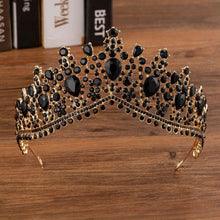 Laden Sie das Bild in den Galerie-Viewer, Baroque Crystal Water Drop Bridal Jewelry Set Rhinestone Tiaras Crown Necklace Earrings Sets bj18 - www.eufashionbags.com