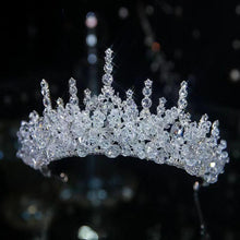 Charger l&#39;image dans la galerie, Diverse Silver Color Crystal Bridal Tiaras Crown Rhinestone Headpieces bc56 - www.eufashionbags.com